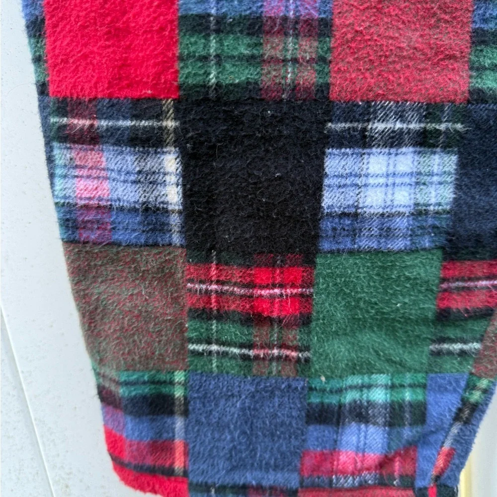 The Vermont Co Plaid Flannel Pants in Red, Green, Blue & White. Size S - Picture 6 of 8